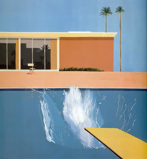 A Bigger Splash, 1967. Acrylic on canvas by David Hockney